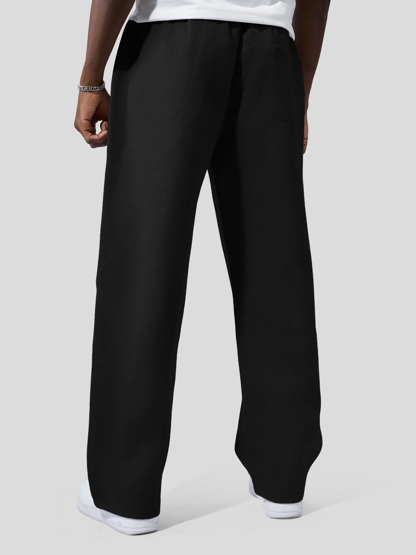 CozySpacer Fall Drawstring Wide Leg Pants Curved Design